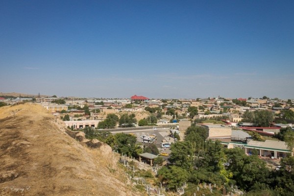 Город Самарканд. Вид с горы.